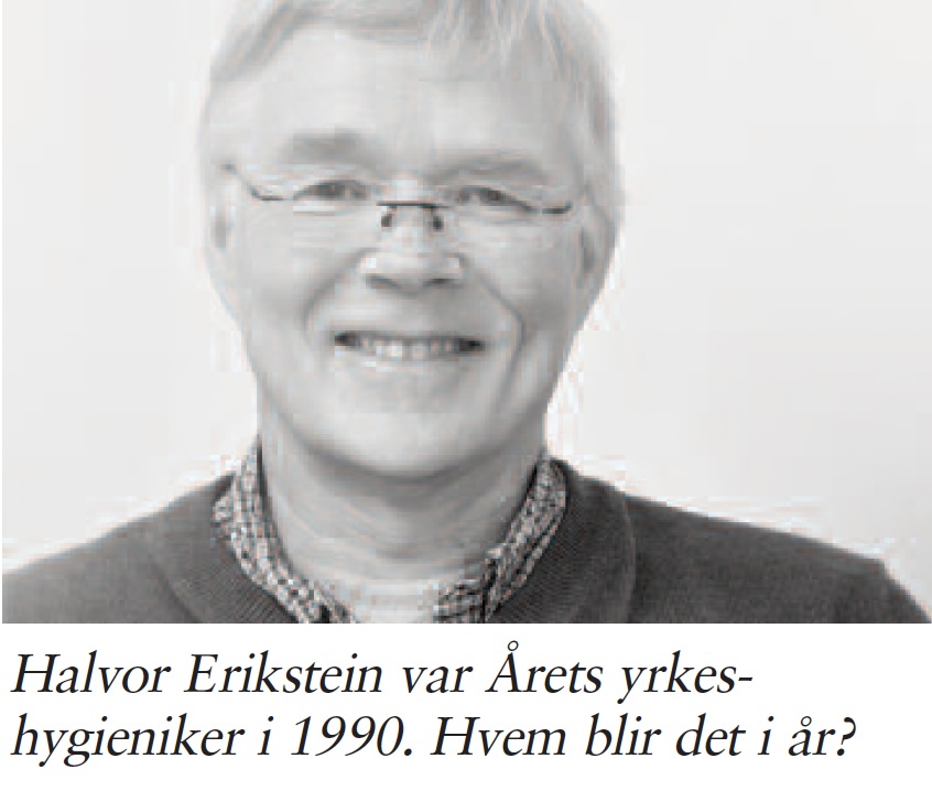 Halvor - Årets yrkeshygieniker 1990